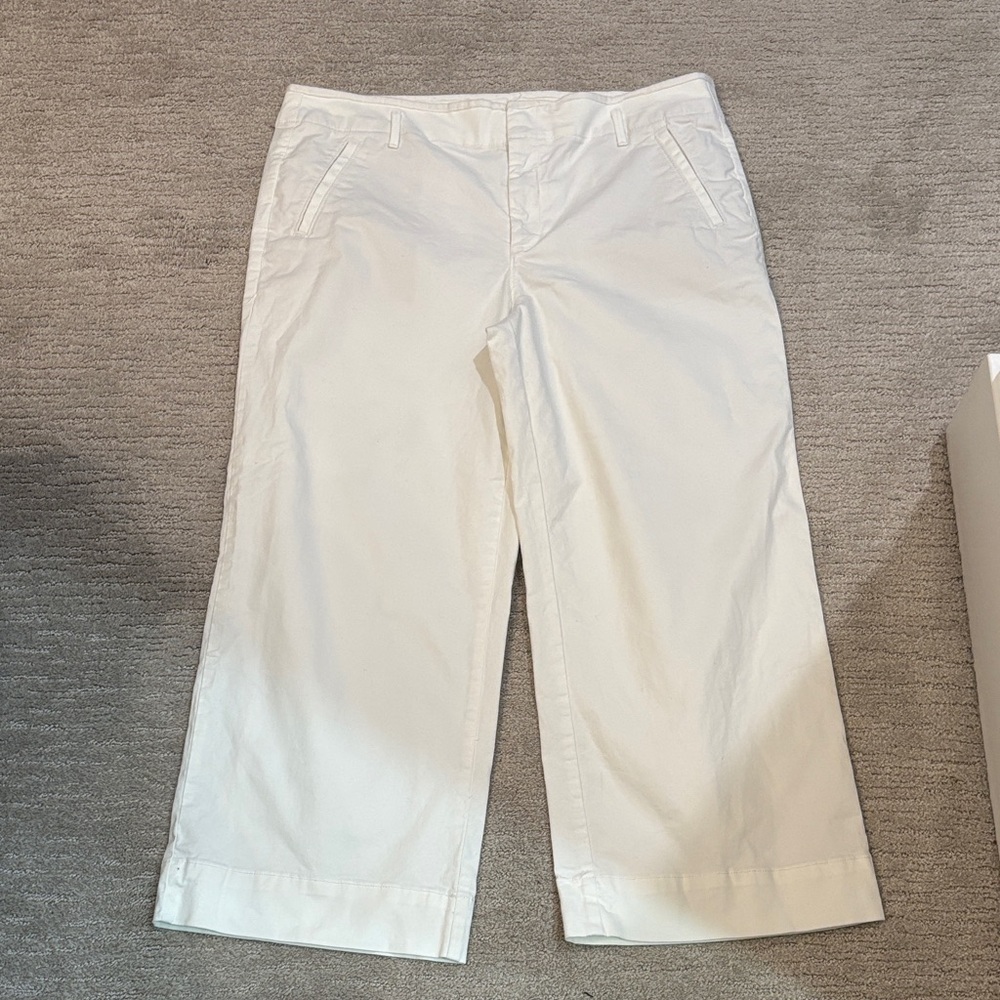 LOFT White Wide Leg Pants